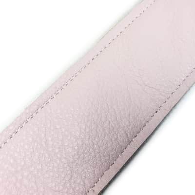 Pink Leather Premium Leather Guitar Strap- Light Pink Leather Guitar Strap-100% Leather Guitar Strap- Acoustic, Electric Bass Guitars image 2