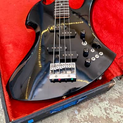 B.C. Rich Mockingbird Bass 1986 - White original vintage NJ MIJ Japan mocking bird AK image 3