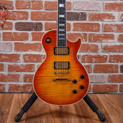 Gibson Custom Art & Historic Les Paul Custom 24 Fret AAA Flame Maple Top Heritage Cherry Sunburst 2003 w/OHSC image 1
