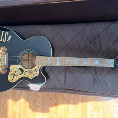 Epiphone EJ200CE Elvis Presley Signature Super Jumbo 1995 - 2000 - Black image 5