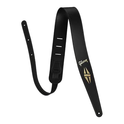 Gibson The Split Diamond Leather Guitar Strap (Black) image 1