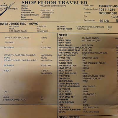 2023 Fender Custom Shop Jazz Bass B2 '62 RELIC (Pre-Owned) - Aged Sherwood Green w/ Hard Case image 24