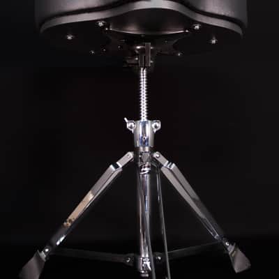 Ahead Spinal-G Drum Saddle, 3 Leg, Black Top / Black Sides image 4