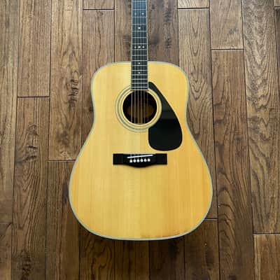 1980s Yamaha FG-350D Acoustic Dreadnought Guitar Natural Nippon Factory w/OHSC image 3