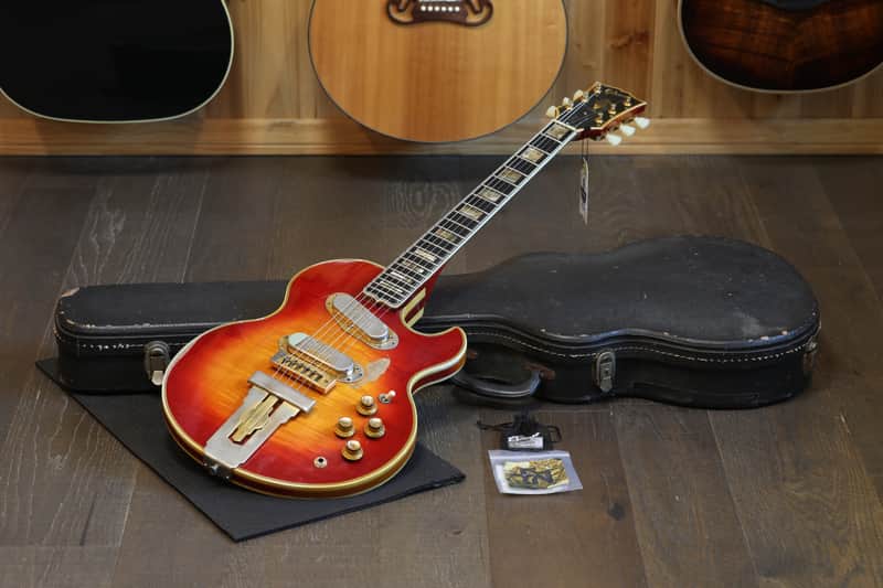1973 Gibson L5-S Custom Solid Body Electric Guitar Cherry Sunburst + OHSC image 1