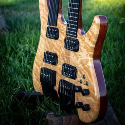 Ekrem Özkarpat Custom Made Double Neck Fretted/Fretless Headless Electric Guitar--Worldwide Shipping image 24