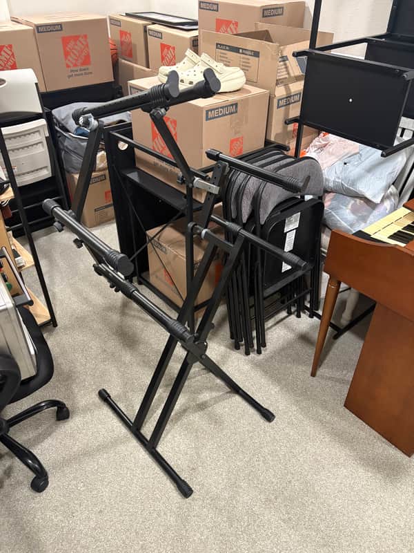Quik-Lok QL-623 Heavy Duty Keyboard Stand 2020s - Black image 1