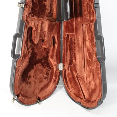 1980s Peavey Contour Electric Guitar Case Black/Orange image 5