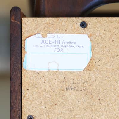 1960s Ace-Hi Furniture Vintage Danish Modern Mid Century Speaker Cabinets - 12" Speaker Cabs! image 7