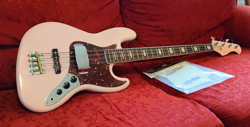 Harkey Benton MV-4JB Gotoh SP 2023 Shell Pink Jazz Bass. New with extras! image 1