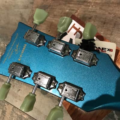 Vintage VS6 Reissue in Gun Hill Blue, Vibrola trem image 8