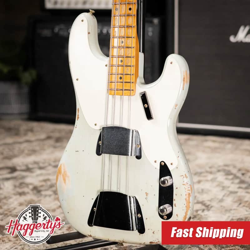 Fender Custom Shop B6 1956 Heavy Relic NAMM 2026 Time Machine Limited Edition Precision Bass - Sonic Blue with Hardshell Case image 1
