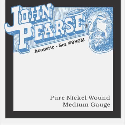 John Pearse Pure Nickel Acoustic Guitar Strings 13-57