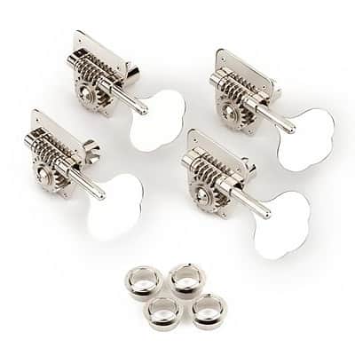 Fender Vintage-Style '70s Bass Tuning Machines (Import), Chrome (4) 2016