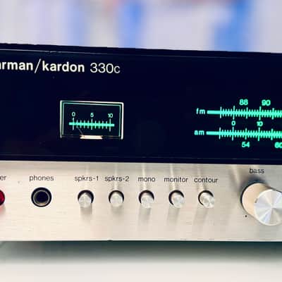 Vintage Harman Kardon 330c AM/FM Stereo Solid State Receiver - Serviced + Cleaned + LED image 4