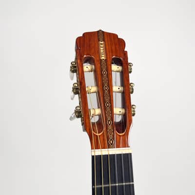 1984 Wolfgang Teller 9/P Top Shelf Classical Mahogany back, side and neck. Spruce top and ebony fretboard W/case image 6