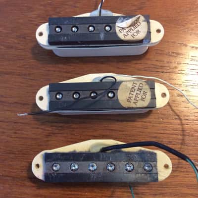 DiMarzio Fender Stratocaster pickup set 1980s vintage HSS stacked humbucker image 1