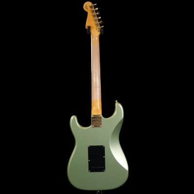 2024 Fender Limited Edition 1965 Dual-Mag Stratocaster Journeyman Relic - Sage Green Metallic image 4