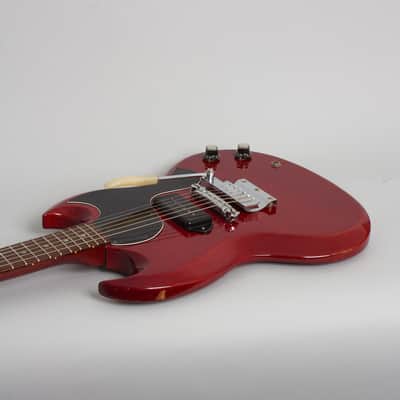 Gibson  SG Junior Solid Body Electric Guitar (1966), ser. #900745, black tolex hard shell case. image 7