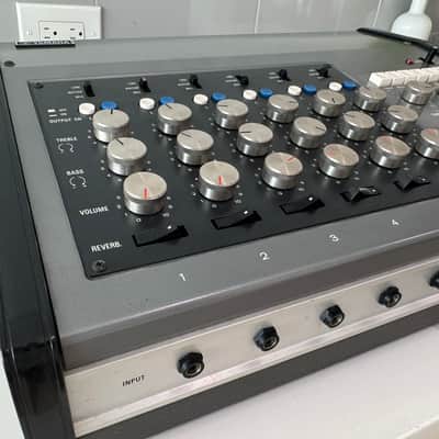Yamaha EM-90A - Mixer Drum Machine Spring Reverb - 1970s - Blue / Silver image 2
