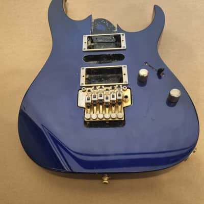 Ibanez RG Japan Electric Guitar Body Loaded Floyd Rose, Pots Purple Gold MIJ image 3