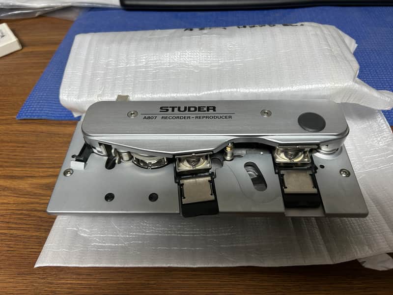 Studer A807 Old Stock head block, w/1/2 track and 1/4 track playback heads image 1