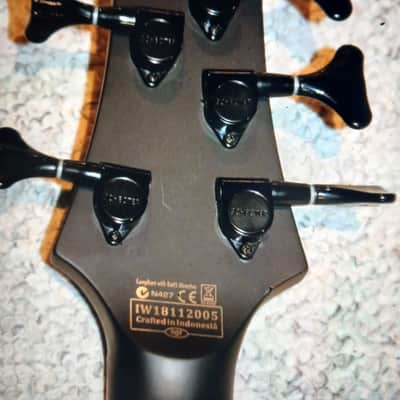 🔥 Schecter Stiletto Stealth-5 Active 5-String Bass 2010s - Satin Black 🔥 image 11