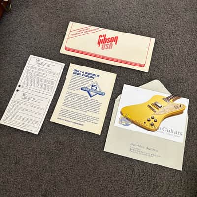 Gibson Custom Shop Firebird 1990 - unique Metallic Yellow finish sounds incredible! image 24