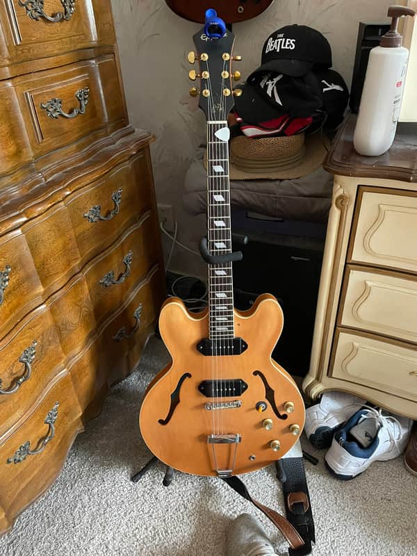 Epiphone JL Casino with RosewoodFretboard Natural w/case image 1