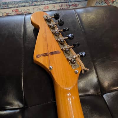 1970 Teisco Del Ray ET-310N - Japan - Spectrum 3-Pickup - Floral Guard - Green Burst - Tremolo image 8