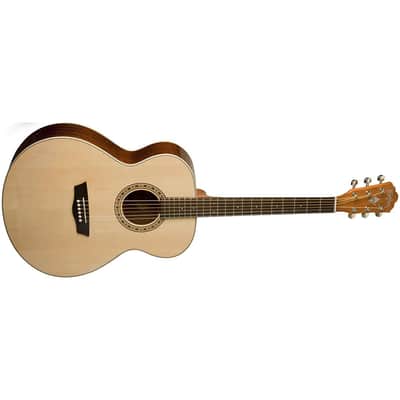 Washburn Harvest Series G7S Grand Auditorium Acoustic Guitar, Natural image 4