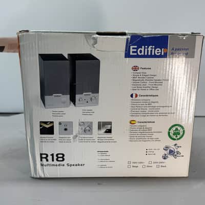 Edifier R18 Bookshelf Speakers 2.0 Stereo Active Passive Multimedia Speaker Set image 4