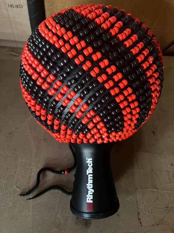 (MINT) RhythmTech RTSXL Fiberglass Shaker with Beads - Red & Black image 1