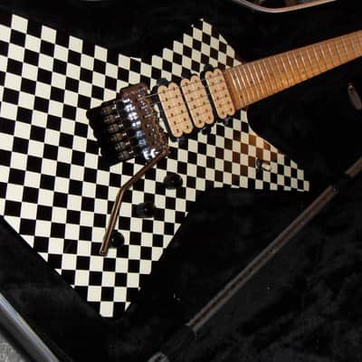 Ibanez Custom Checker Board Ibanez Destroyer 2018 black and white image 6
