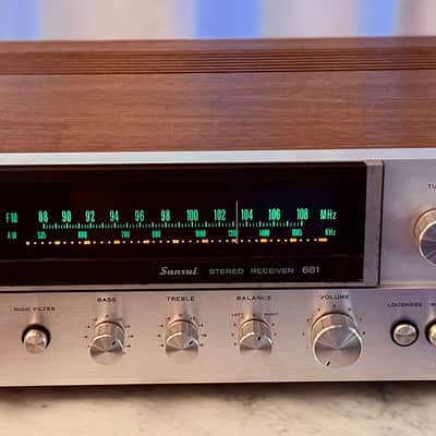 πΆβ¨ Sansui 661 Vintage Stereo Receiver w/ Original Wood Case β Serviced, LED, Cleaned & Tested image 3