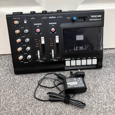 (Rare) TASCAM Porta 02 Ministudio 4-Track Cassette Recorder 2000s - black (custom pitch modded) image 2