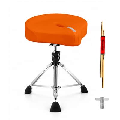 5 Core Drum Throne w 4.5" Padded Stool Adjustable Drummer Chair image 2