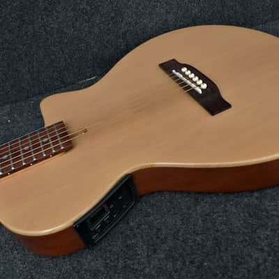New Johnson JG-50-NA Solid Chambered Body Thin Line Acoustic-Electric Cutaway image 1