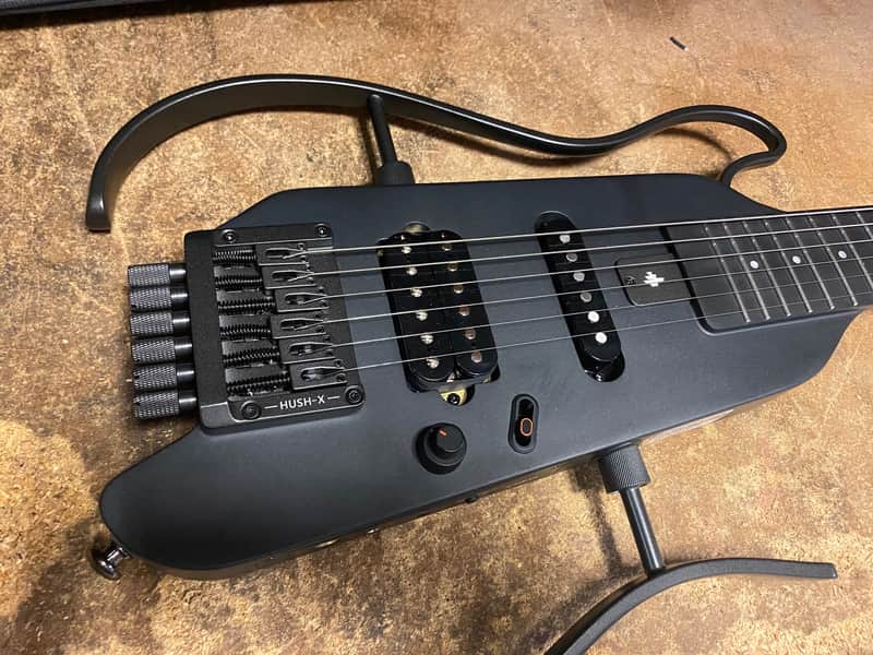 Donner Hush-X Electric Guitar Black image 1