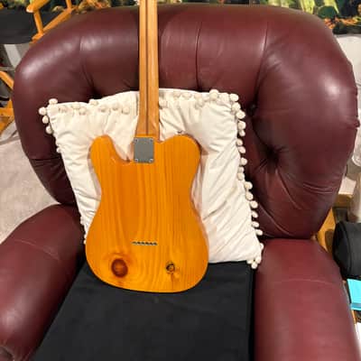 Fender Player MIM Partscaster Tele - 2021 With Fender Vintage ‘64 Pickups and Custom Knotty Pine Body image 5