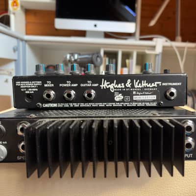 Hughes & Kettner Hughes & Kettner TubeMan Mk I + CF100 Guitar Slave – Complete Original Vintage Tube Rig 90is - blue image 7