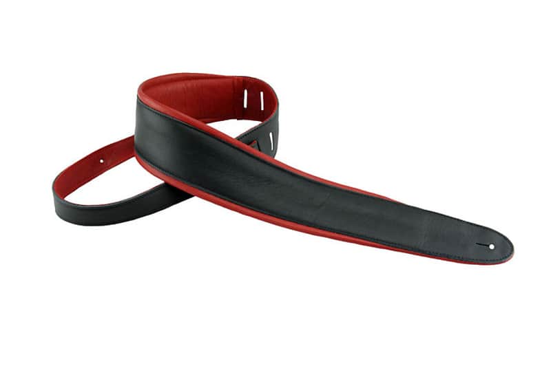New Henry Heller HPAD25-05 3.5" Deluxe Soft Padded Capri Leather Guitar Strap image 1
