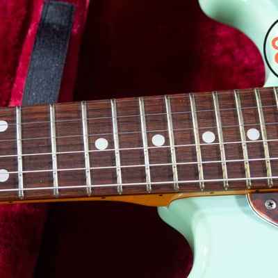 1999 Fender Japan CIJ MG69-65 ’69 Reissue Mustang Sonic Blue w/ Tweed HSC image 5