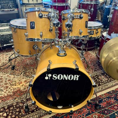 Sonor S Class Pro 10"-12"-14"-20" + 14" Snare - Natural Maple image 1