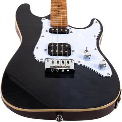 Flight PATHFINDER TENOR TBK Rock Series Basswood Body Roasted Maple Neck Double Cutaway 4-String Tenor Electric Ukulele w/Gig Bag image 7
