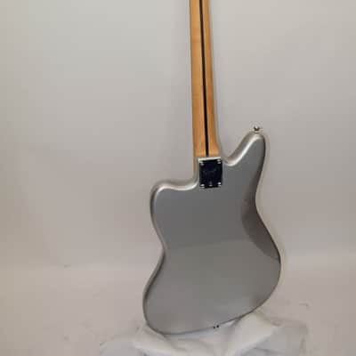2017 Squier Vintage Modified Jaguar Bass Special SS - Short-Scale, Silver image 12