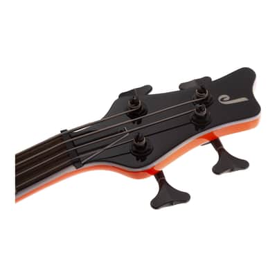 Jackson X Series Spectra Bass SBX IV, Laurel Fingerboard, Poplar Body, and Through-Body Maple Neck 4-String Guitar (Right-Handed, Neon Orange) image 5
