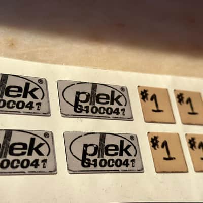 David Gilmour Red Strat Style Sticker Set – “#1” & PLEK | Reverb