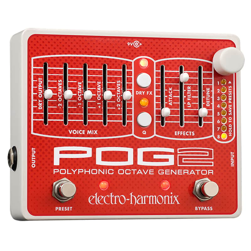 Mint Electro-Harmonix POG2 Polyphonic Octave Generator Harmonizing Guitar Effect Peda image 1