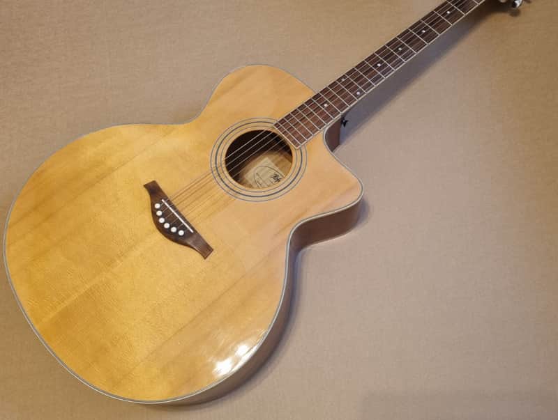 Hofner HA-JC03 Jumbo Electro Acoustic Guitar Solid Spruce Top image 1